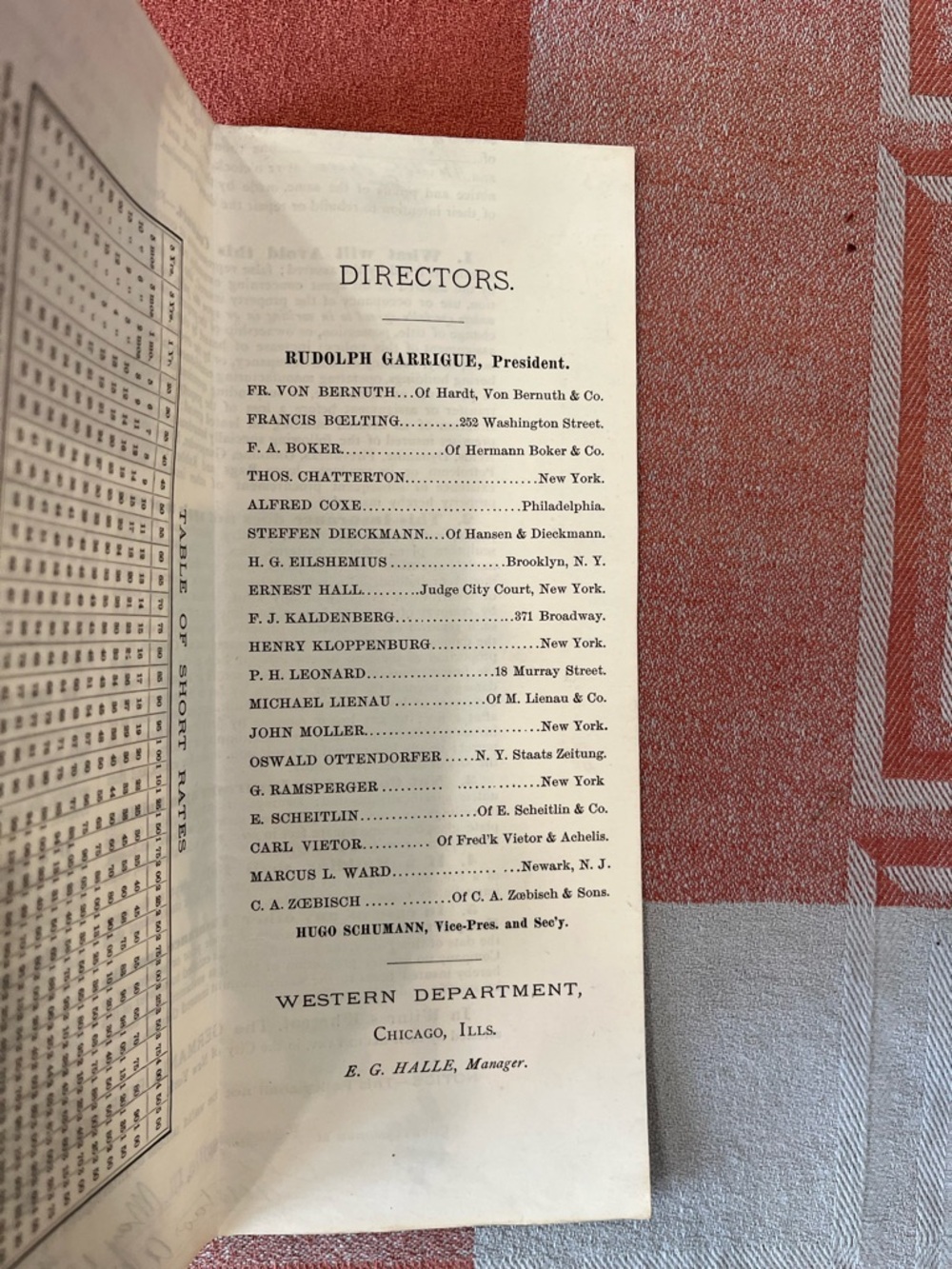 Original 1892 Germania Fire Insurance Policy - Picture 15 of 16